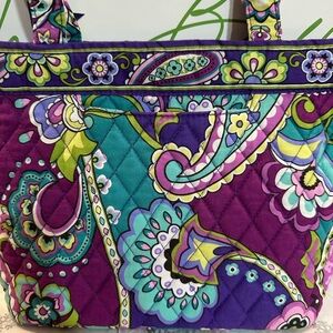 Vera Bradley Vibrant Paisley Quilted Tote Bag